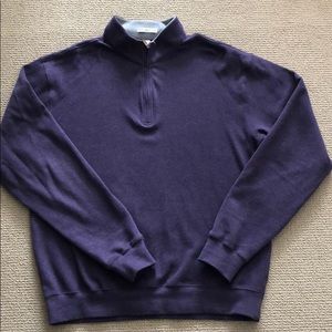 Peter Millar men’s quarter zip sweater. Size L